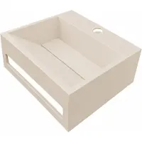 Wiesbaden Fontein Julia Rechthoekig 30x28x12.5cm Solid Surface Beige