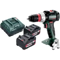 Metabo BS 18 LT BL Q accuboormachine 18 V 75 Nm borstelloos + 2x accu 4.0 Ah + lader