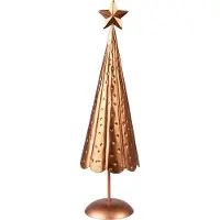 Clayre & Eef Kerstdecoratie Kerstboom 38 cm Koperkleurig Ijzer Koperkleurig