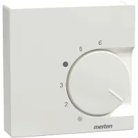 Merten centrale plaat voor RTR 534719, met wisselcontact, polarwit, glanzend, systeem M