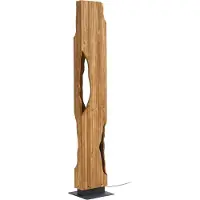 LUCANDE Vloerlampe , Tarry, Hout, Woonkamer, Hout, Landhuis / Rustiek