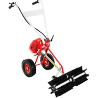 OEM Hofstofzuiger, robuuste constructie, efficiënte reiniging, rood