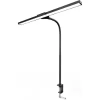 CSL monitorlamp, dimbaar, USB LED bureaulamp, Screenbar lichtbalk, bureaulamp, traploos dimbaar, 3 kleurtemperaturen, tafelklem, verstelbare arm