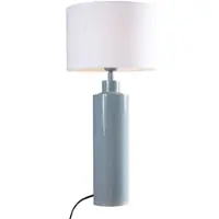 PR Home Tafellamp Solo, blauw, Woon-/ Eetkamer, Textiel / Stof / Zijde, Modern, Tafellamp