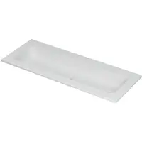 Ink Aspekt Wastafel Porselein Centraal Zonder Kraangat - 1200x450x15 mm - Mat Wit