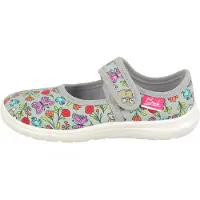 Beck Ballerina's 'Flora' grijs / lavendel / lichtroze / rood