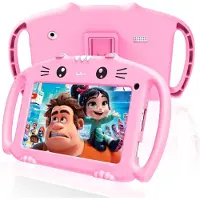 Aura Kindertablet Deplay - Kinder Tablet Deplay - Kindertablet Deplay Pro - Roze - 26cm x 16cm x 2cm; 580 g