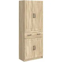 vidaXL Kast Set 2 st Sonoma Eiken Bewerkt hout