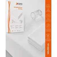 Jacare Waterdichte Molton Matrasbeschermer Economy - 140x200 - Antibacterieel & Ademende Hoeslaken - Molton met Elastiek - Vinyl Kwaliteit Matrasbeschermer - Incontinentie Matrasbeschermer - Wit
