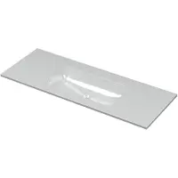 Ink Aspekt Wastafel Porselein Midden Zonder Kraangat - 1200x450x15 mm - Glans Wit