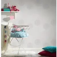 AS-Creation HORNBACH Vliesbehang 93792-2 Vliesfashion 2 cirkels zilver