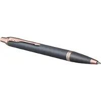 Parker IM-balpen | Finishing Touch-collectie | leisteenafwerking | medium | blauw | geschenkverpakking
