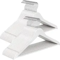 Songmics - Kledinghangers - Houten Kledinghangers - 30 Stuks - Ruimtebesparend - 360° Draaibare Haak