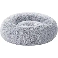Feandrea - Hondenmand - Huisdierenbed Donut Vorm - Wasbaar - Uitneembare Vulling - Zacht Pluche
