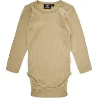 Hummel Romper l/s - Rib - hmlRene - Iers Cream - - 74 - Rompers Lange Mouw