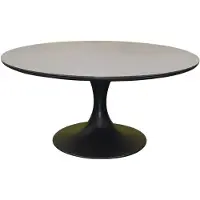 AVH-Collectie Flair dining tuintafel rond 158 cm antraciet keramiek