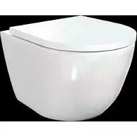 Luca Varess Moreno hangtoilet Glanzend Wit randloos compact