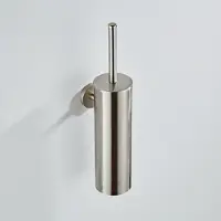 Saniclear Exclusive toiletborstel met wandhouder RVS look