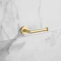 Saniclear Brass toiletrolhouder geborsteld messing mat goud