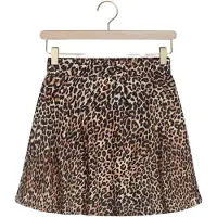 Tumble 'n dry korte rok met panterprint bruin Meisjes Katoen Dierenprint - maat 134