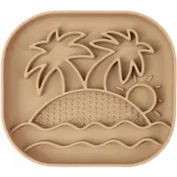 Bloom - Slowfeeder - Palm - Taupe - Hond - Anti Schrokbak