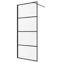 Badplaats Douchewand essos 70 x 200 cm zwart – inloopdouche 8 mm