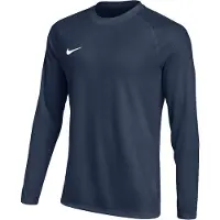 Nike Dri-FIT Park VIII Voetbalshirt Lange Mouwen Kids Donkerblauw Wit