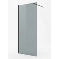 Badplaats Douchewand rizani 60 x 200 cm zwart – inloopdouche 8 mm