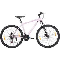 Happiq Mountainbike – Voor heren en dames – Hardtail, 21 versnellingen, schijfremmen – 66 cm / 70 cm wielen, paars, aluminium frame