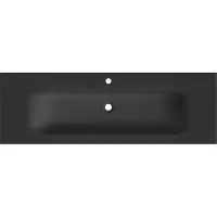Mexen Vela inbouwwastafel blad 141 x 46,5 cm, zwart mat - 25231471