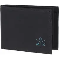 OXMOX portemonnee New Cryptan RFID Protect Pocketbörse Ox 2.0 Print Cyan Black zwart