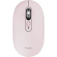 Trust Seron Hyperscrolmuis – Draadloos en Bluetooth Hyperscrolmuis - Verticaal en Horizontaal navigeren - Met multi‑device - Lange batterijduur - Roze