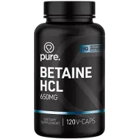 Pure Betaine HCL 650mg - 120 v-caps