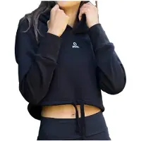 Pure Cropped Hoodie . - Zwart - M