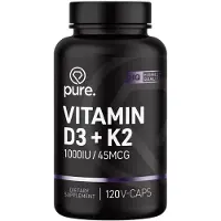 Pure Vitamine D-3/K2 - 120 v-caps