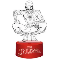 Arditex Spiderman 3D-lamp, rood, voor kinderen, one size