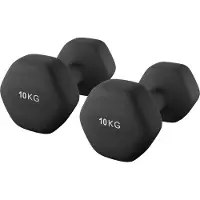 Songmics - Dumbells - Halterset 2 Stuks - Hexagon Dumbells - Neopreen Coating - Voor Thuis Fitness