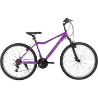 Happiq Mountainbike – Voor dames – 21 versnellingen, stalen frame, verende vork – 66 cm wielen, paars