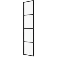 Badplaats Douchewand essos 40 x 200 cm zwart – inloopdouche 8 mm
