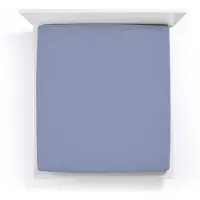 Bella Donna Jersey La Piccola Topperhoeslaken 140x210-220 cm blauwgrijs-0209