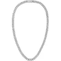 BOSS Silver-tone chain necklace with branded magnetic closure