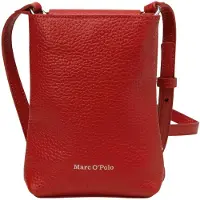 Marc O'Polo telefoontasje schoudertas Banu Cellphone Bag Shiny Red rood