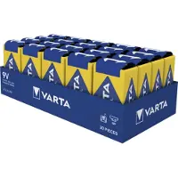 Varta Industrial Pro 9V / 6LR61 / E-Block Alkaline Batterij (20 stuks)