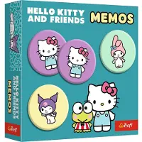 Trefl Kinderspel Memos Hello Kitty - 36 Kaarten - Geheugenspel vanaf 3 Jaar - voor het trainen van het Geheugen - Concentratie - Hand-oogcoördinatie