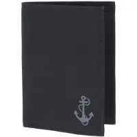 OXMOX portemonnee New Cryptan RFID Protect Kombibörse Freedom Anchor Print Grey Black zwart