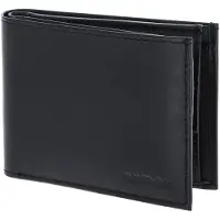 OXMOX Leren portemonnee Leather RFID Protect Pocketbörse Pure 2.0 Embossed Black zwart