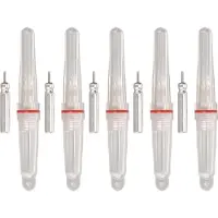 Gistuch 5 stuks LED-viskunsten, lichtgewicht, waterdichte gloeistokjes, PE-behuizing, goed afgesloten, herbruikbaar accessoire, nog steeds groen