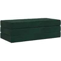 vidaXL Vouwbare Sofa Bed 160 x 67 x 45 cm Donkergroen