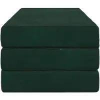 vidaXL Vouwbare Sofa Bed 140 x 67 x 45 cm Donkergroen