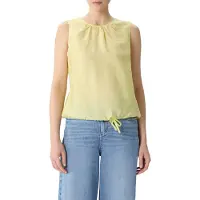 Comma Blouses Lime Size: 34 | Blouses Outlet | Dames | Geel